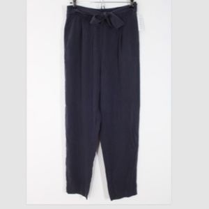 NWT Velvet Graham Spencer XS Blue Lyocell High Rise Pull-On Tie Waist Pants